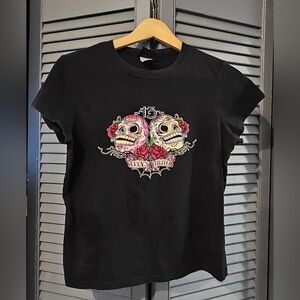 Lucky 13 Skull T-shirt Size Lrg